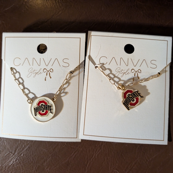 Bella Canvas Jewelry - Two New Gold Ohio State Necklace